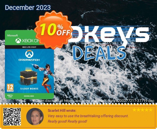 Overwatch - 5 Loot Boxes Xbox One discount 10% OFF, 2024 World Backup Day offering sales. Overwatch - 5 Loot Boxes Xbox One Deal 2024 CDkeys