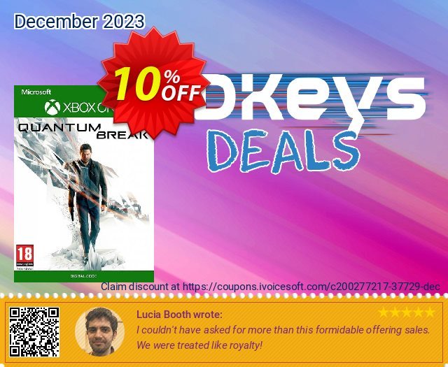 Quantum Break Xbox One (UK) discount 10% OFF, 2024 Mother Day promo sales. Quantum Break Xbox One (UK) Deal 2024 CDkeys