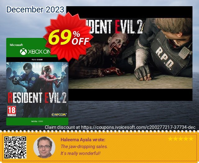 Resident Evil 2 Xbox One (US) 令人震惊的 产品销售 软件截图