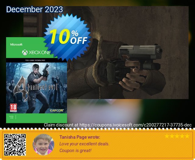 Resident Evil 4 Xbox One fantastisch Verkaufsförderung Bildschirmfoto