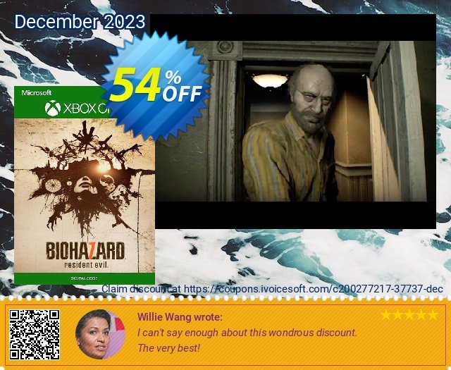 Resident Evil 7 Biohazard Xbox One / PC (UK) wunderbar Außendienst-Promotions Bildschirmfoto