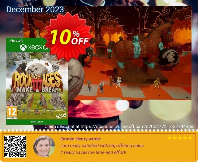 Rock of Ages 3: Make & Break Xbox One (US) verwunderlich Preisnachlässe Bildschirmfoto