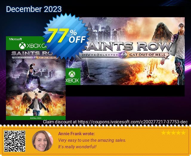 Saints Row IV: Re-Elected and Gat out of Hell Xbox one (UK) menakuntukan penawaran loyalitas pelanggan Screenshot