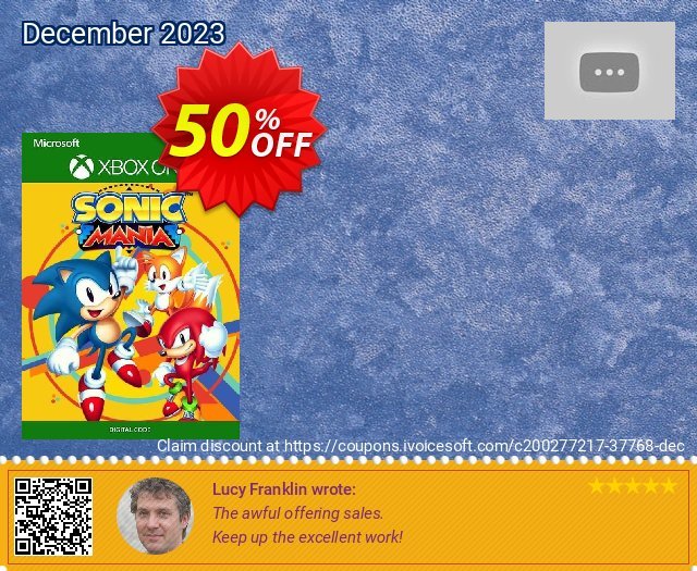 Sonic Mania Xbox One (UK) wunderschön Außendienst-Promotions Bildschirmfoto