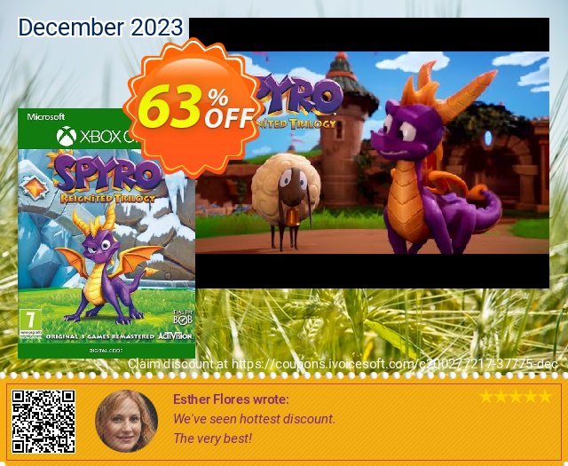 Spyro Reignited Trilogy Xbox One (US) discount 63% OFF, 2024 Good Friday offering sales. Spyro Reignited Trilogy Xbox One (US) Deal 2024 CDkeys