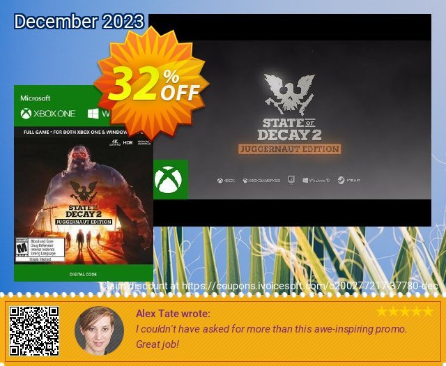 State of Decay 2: Juggernaut Edition Xbox One (UK)  놀라운   세일  스크린 샷