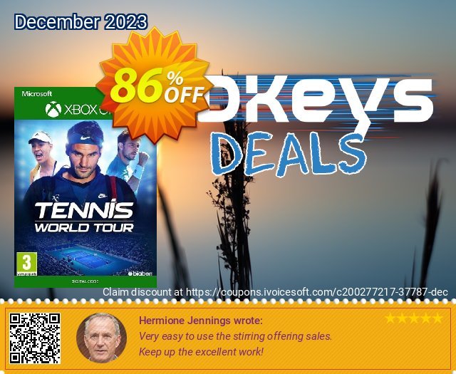 Tennis World Tour Xbox One (UK) klasse Außendienst-Promotions Bildschirmfoto