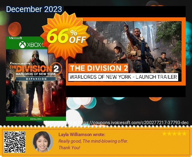 The Division 2 - Warlords of New York - Expansion Xbox One (UK) discount 66% OFF, 2024 Resurrection Sunday offering sales. The Division 2 - Warlords of New York - Expansion Xbox One (UK) Deal 2024 CDkeys