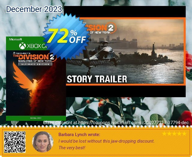 The Division 2 - Warlords of New York - Ultimate Edition Xbox One (UK) Spesial promo Screenshot