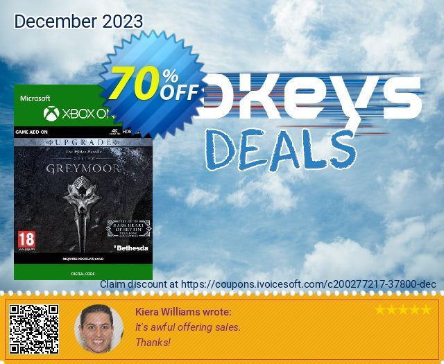 The Elder Scrolls Online: Greymoor Upgrade Xbox One (UK) discount 70% OFF, 2024 Good Friday sales. The Elder Scrolls Online: Greymoor Upgrade Xbox One (UK) Deal 2024 CDkeys