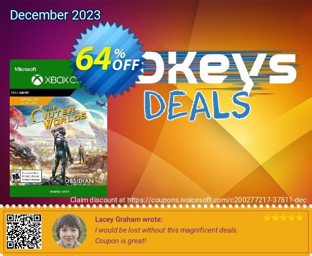 The Outer Worlds Xbox One (UK) discount 64% OFF, 2024 April Fools' Day offering sales. The Outer Worlds Xbox One (UK) Deal 2024 CDkeys