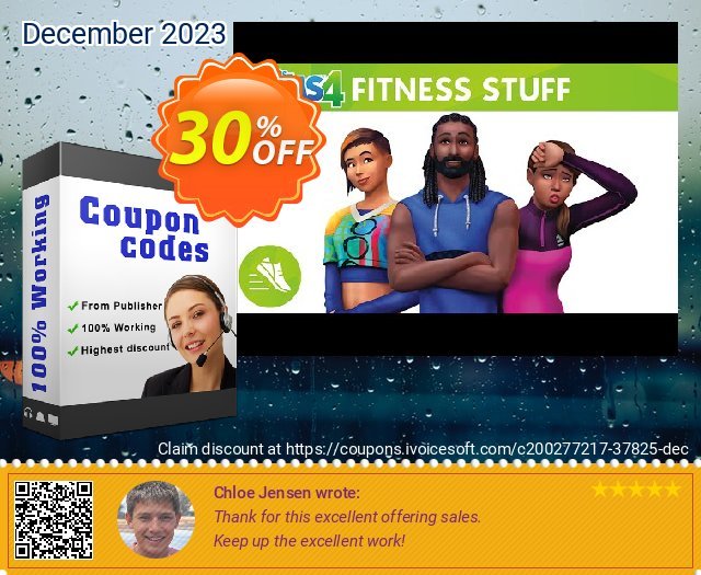 The Sims 4 - Fitness Stuff Xbox One (UK) Spesial voucher promo Screenshot