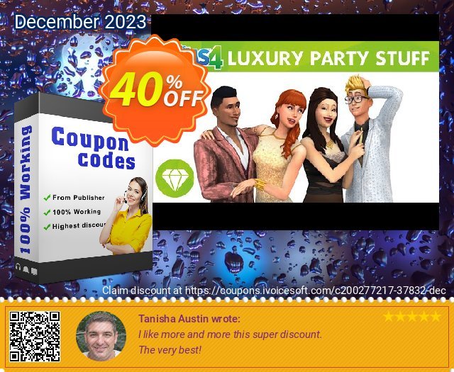 The Sims 4 - Luxury Party Stuff Xbox One (UK) discount 40% OFF, 2024 April Fools Day offering sales. The Sims 4 - Luxury Party Stuff Xbox One (UK) Deal 2024 CDkeys