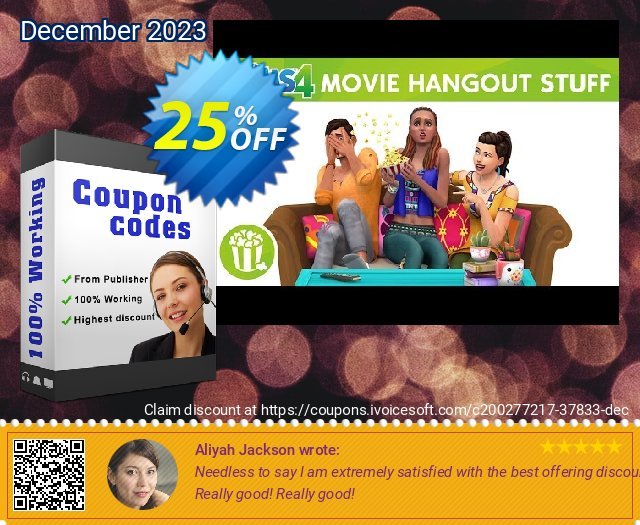 The Sims 4 - Movie Hangout Stuff Xbox One (UK) yg mengagumkan penawaran promosi Screenshot