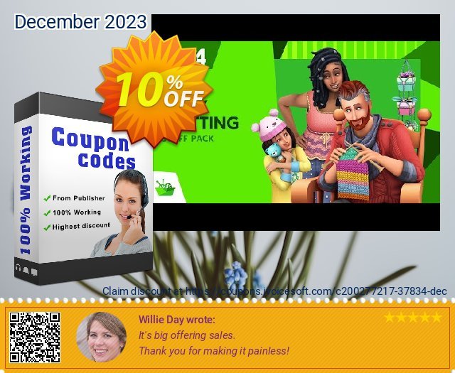 The Sims 4 - Nifty Knitting Stuff Pack Xbox One (UK) 令人惊讶的 促销 软件截图