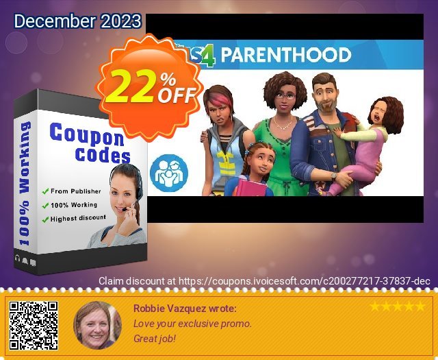 The Sims 4 - Parenthood Game Pack Xbox One (UK) formidable Verkaufsförderung Bildschirmfoto