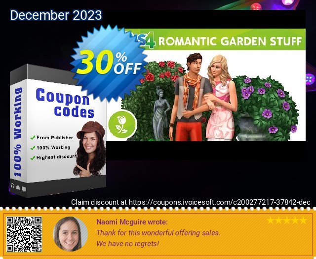 The Sims 4 - Romantic Garden Stuff Xbox One (UK) 超级的 产品销售 软件截图