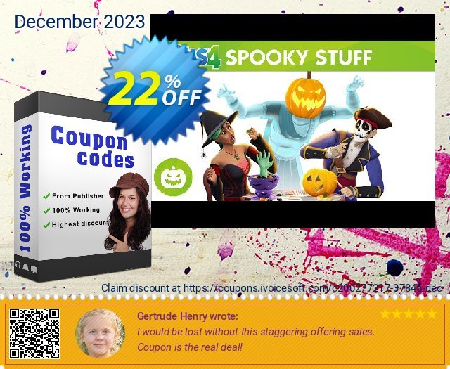 The Sims 4 - Spooky Stuff Xbox One (UK) 惊人 折扣码 软件截图