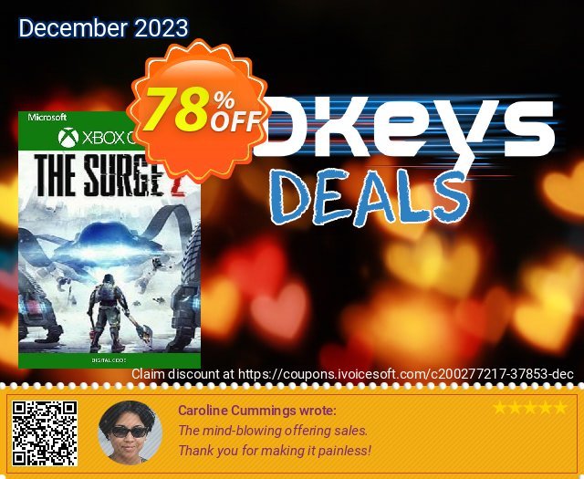 The Surge 2 Xbox One (UK) ausschließenden Verkaufsförderung Bildschirmfoto