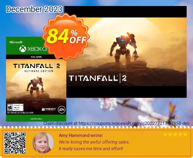 Titanfall 2 - Ultimate Edition Xbox One (UK) discount 84% OFF, 2024 Resurrection Sunday offer. Titanfall 2 - Ultimate Edition Xbox One (UK) Deal 2024 CDkeys