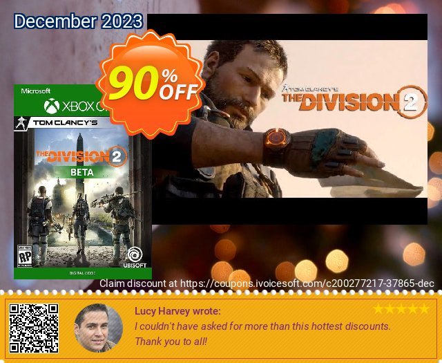 Tom Clancys The Division 2 Xbox One Beta verblüffend Angebote Bildschirmfoto