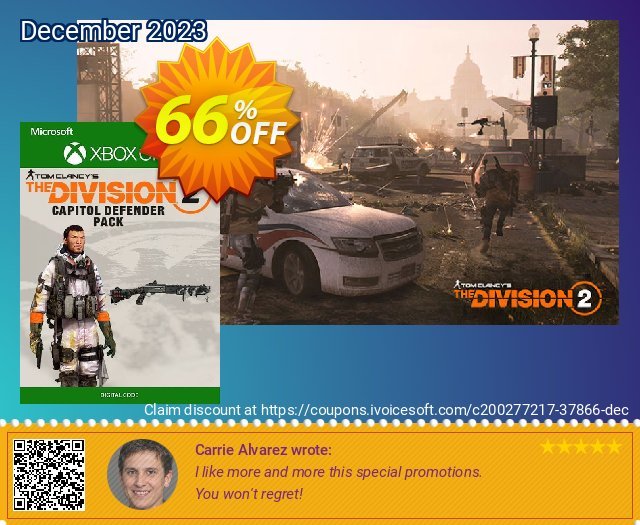 Tom Clancys The Division 2 Xbox One - Capitol Defender Pack DLC 特別 促進 スクリーンショット