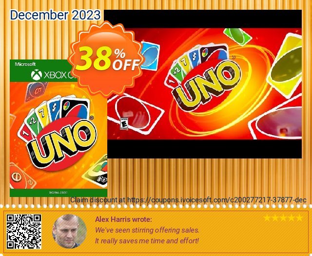 UNO Xbox One (UK) 令人敬畏的 产品销售 软件截图