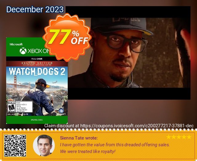 Watch Dogs 2 - Deluxe Edition Xbox One 惊人的 促销 软件截图