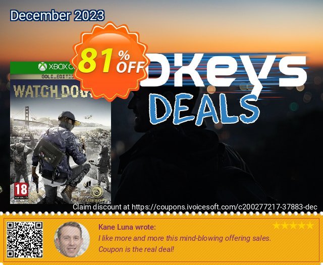 Watch Dogs 2 - Gold Edition Xbox One (UK) uneingeschränkt Promotionsangebot Bildschirmfoto