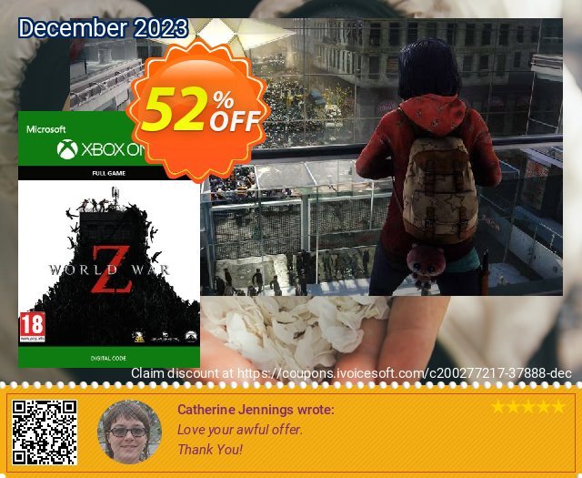 World War Z Xbox One (US) Spesial kode voucher Screenshot