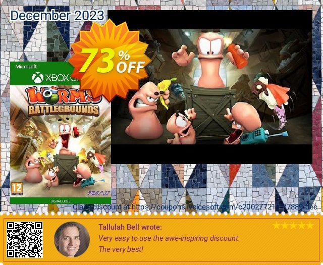 Worms Battlegrounds Xbox One (UK) teristimewa penawaran loyalitas pelanggan Screenshot