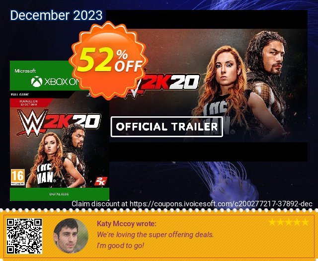 WWE 2K20 Xbox One discount 52% OFF, 2024 Easter Day discounts. WWE 2K20 Xbox One Deal 2024 CDkeys
