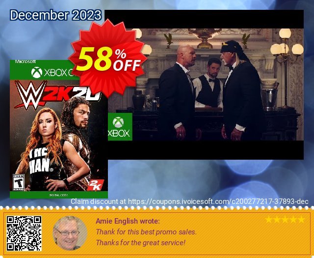 WWE 2K20 Xbox One (UK) atemberaubend Förderung Bildschirmfoto