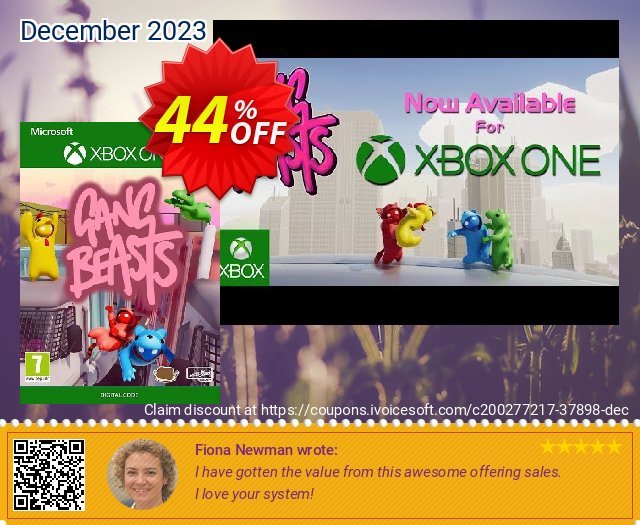 Gang Beasts Xbox One (US) discount 44% OFF, 2024 April Fools' Day discount. Gang Beasts Xbox One (US) Deal 2024 CDkeys