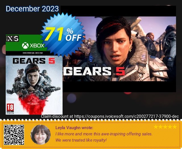 Gears 5  Xbox One/Xbox Series X|S / PC (UK) verwunderlich Promotionsangebot Bildschirmfoto