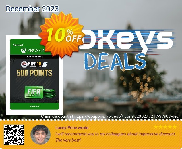 Fifa 18 - 500 FUT Points (Xbox One) 壮丽的 产品销售 软件截图