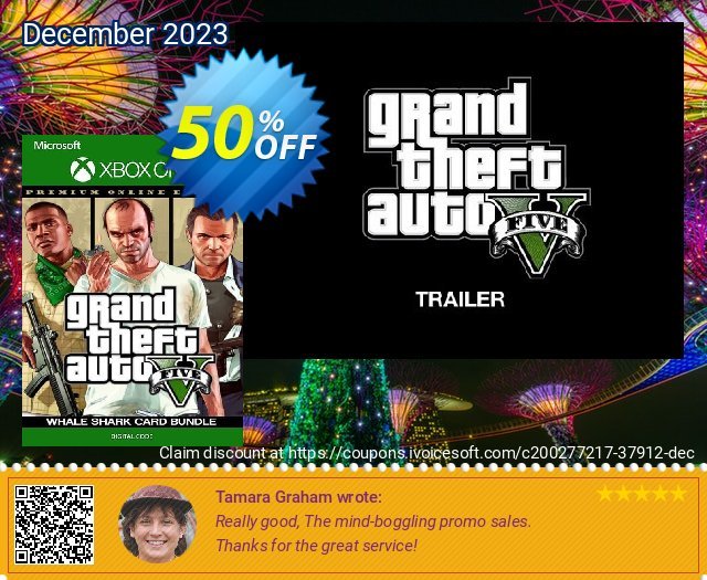 Grand Theft Auto V Premium Online Edition & Whale Shark Card Bundle Xbox One (EU) discount 50% OFF, 2024 April Fools Day discounts. Grand Theft Auto V Premium Online Edition &amp; Whale Shark Card Bundle Xbox One (EU) Deal 2024 CDkeys