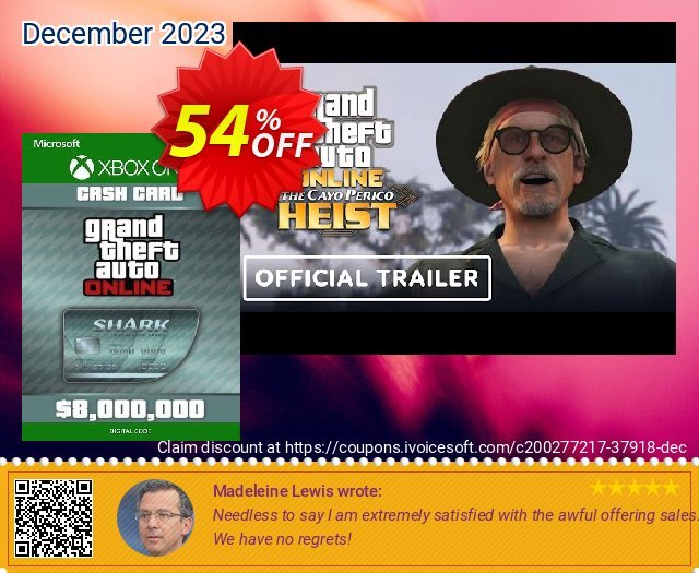 Grand Theft Auto V - Megalodon Cash Card Xbox One (UK) discount 54% OFF, 2022 Halloween offering sales. Grand Theft Auto V - Megalodon Cash Card Xbox One (UK) Deal 2022 CDkeys