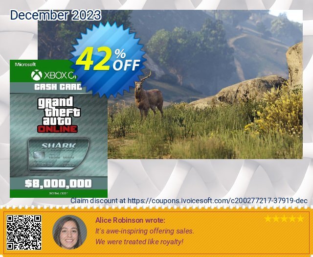 Grand Theft Auto V - Megalodon Cash Card Xbox One (US) Spesial penawaran promosi Screenshot
