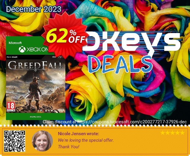 Greedfall Xbox One (UK) discount 62% OFF, 2024 Mother Day offering sales. Greedfall Xbox One (UK) Deal 2024 CDkeys