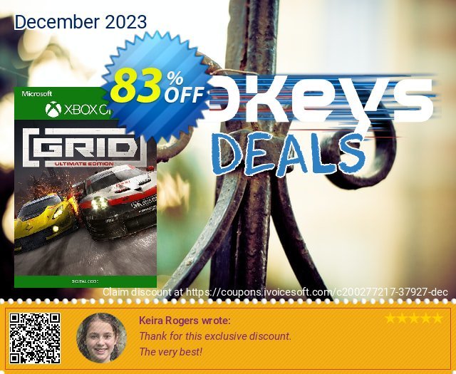 GRID Ultimate Edition Xbox One (UK) discount 83% OFF, 2024 Easter Day offering sales. GRID Ultimate Edition Xbox One (UK) Deal 2024 CDkeys