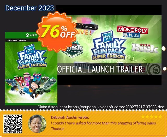 Hasbro Family Fun Pack - Super Edition Xbox One (UK) beeindruckend Promotionsangebot Bildschirmfoto