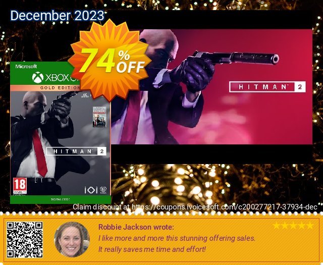 Hitman 2 - Gold Edition Xbox One (Brazil) tidak masuk akal sales Screenshot