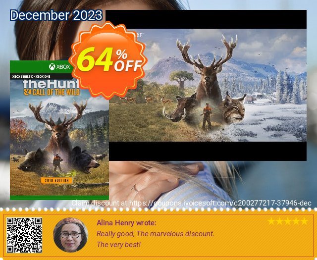 Hunter Call of the Wild - 2019 Edition Xbox One (UK) 令人敬畏的 促销 软件截图