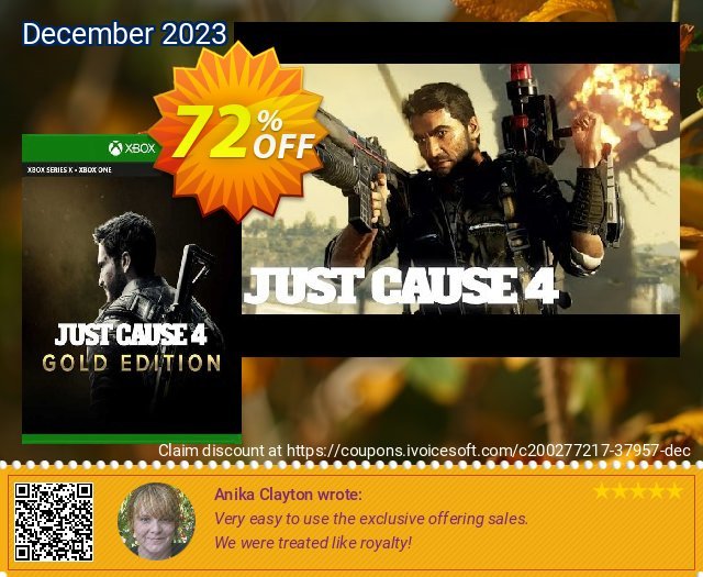 Just Cause 4 - Gold Edition Xbox One (UK) verblüffend Außendienst-Promotions Bildschirmfoto
