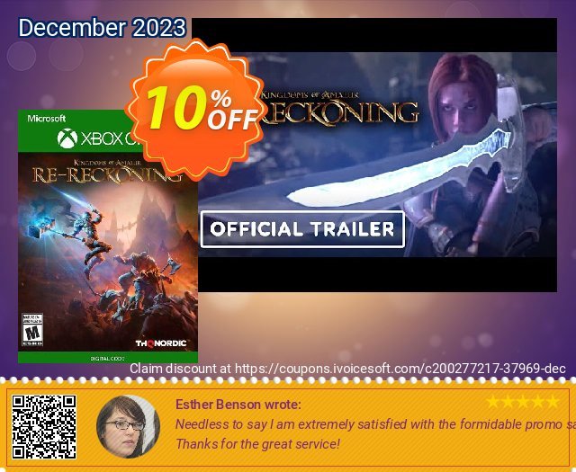 Kingdoms of Amalur: Re-Reckoning Xbox One (EU) 壮丽的 扣头 软件截图