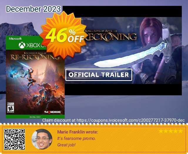 Kingdoms of Amalur: Re-Reckoning Xbox One (UK) 壮丽的 扣头 软件截图