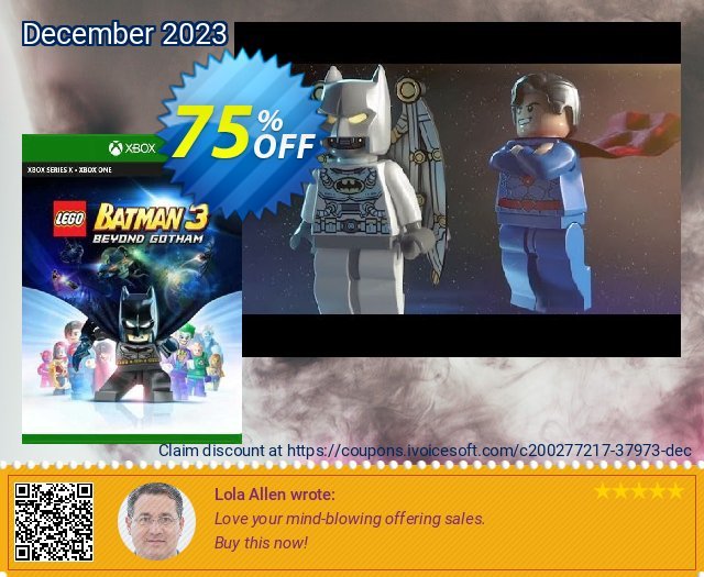 LEGO Batman 3 Beyond Gotham Xbox One (UK) discount 75% OFF, 2024 April Fools' Day offer. LEGO Batman 3 Beyond Gotham Xbox One (UK) Deal 2024 CDkeys