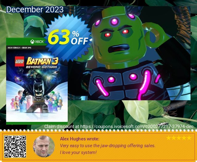 LEGO Batman 3 Beyond Gotham Xbox One (US) klasse Ausverkauf Bildschirmfoto