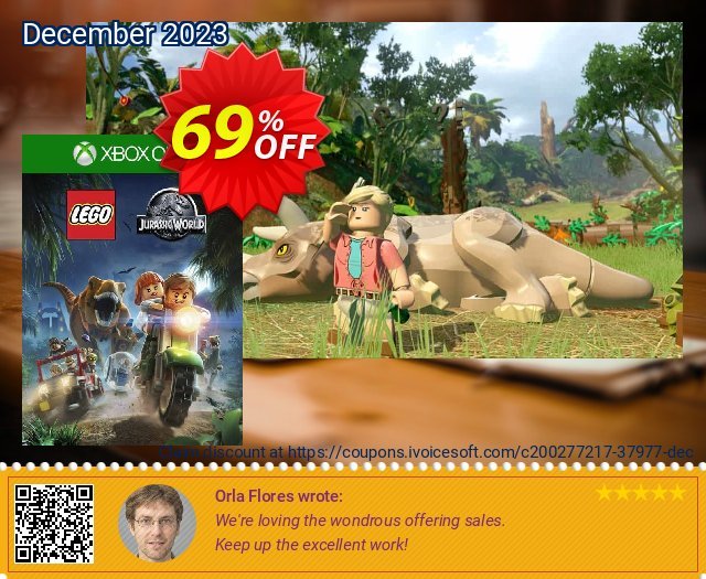 LEGO Jurassic World Xbox One (US) ausschließlich Preisnachlass Bildschirmfoto